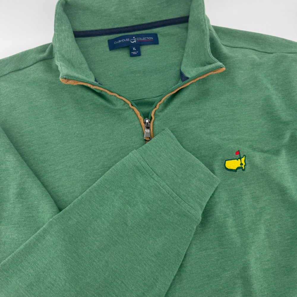 Clubhouse Collection Masters Mens XL Green Quarter Zip Pullover CCP7915-354
